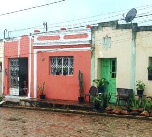 casas do povoado da ilha do ferro